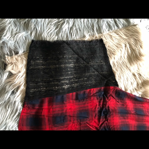 Red and Navy Plaid Dress - Picture 7 of 8